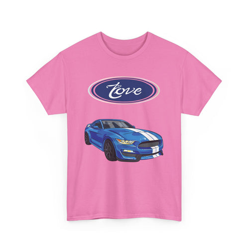 Love Mustang T-Shirt – Classic Car Enthusiast Design
