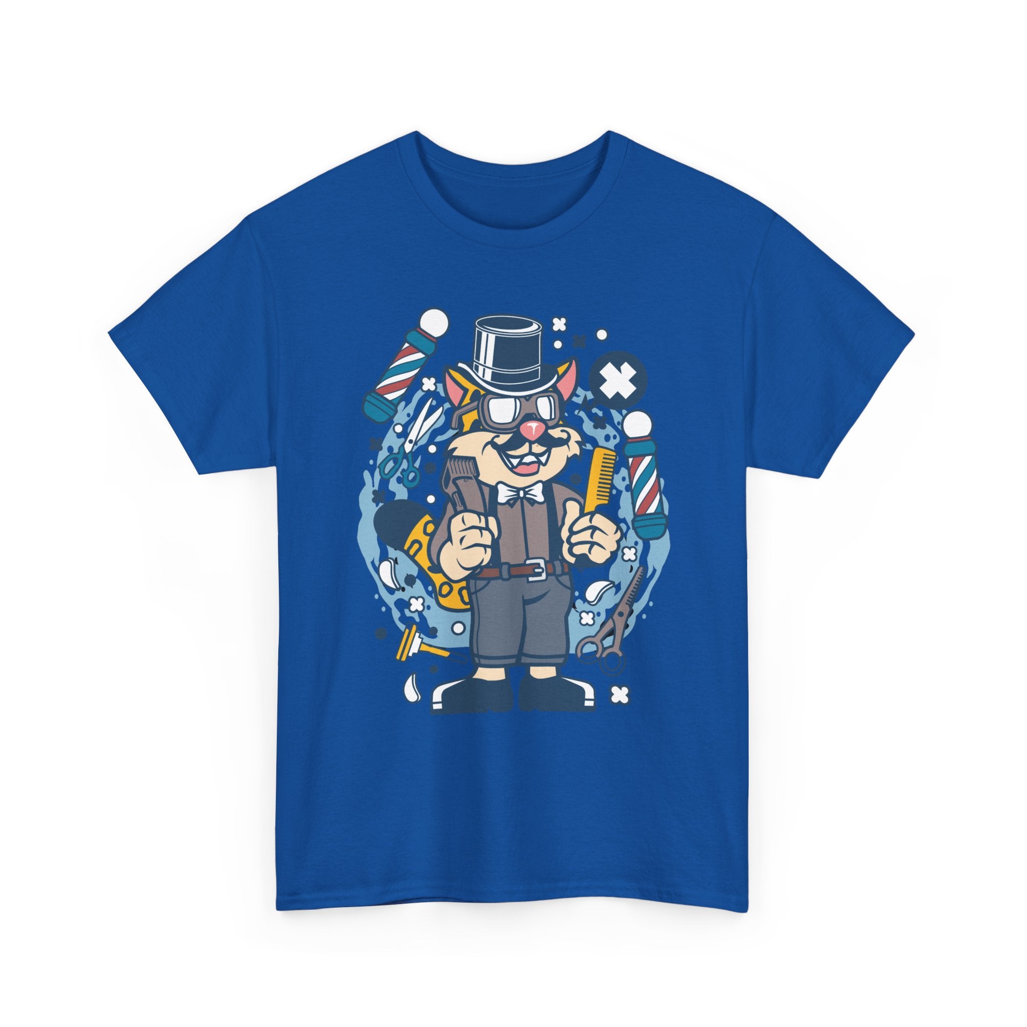 Cool Cat Barber T-Shirt | Unique Barber Shop Graphic Tee 💈🐾