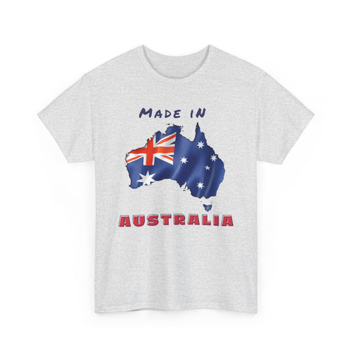 Made in Australia T-Shirt with Flag and Country Outline