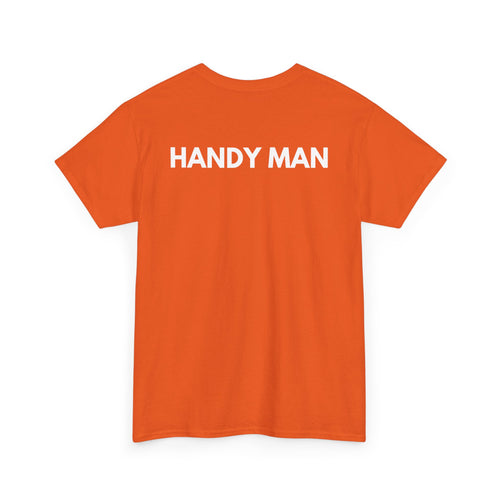 Handy Man T-Shirt | Professional Repair & DIY Back-Print Tee 🛠️