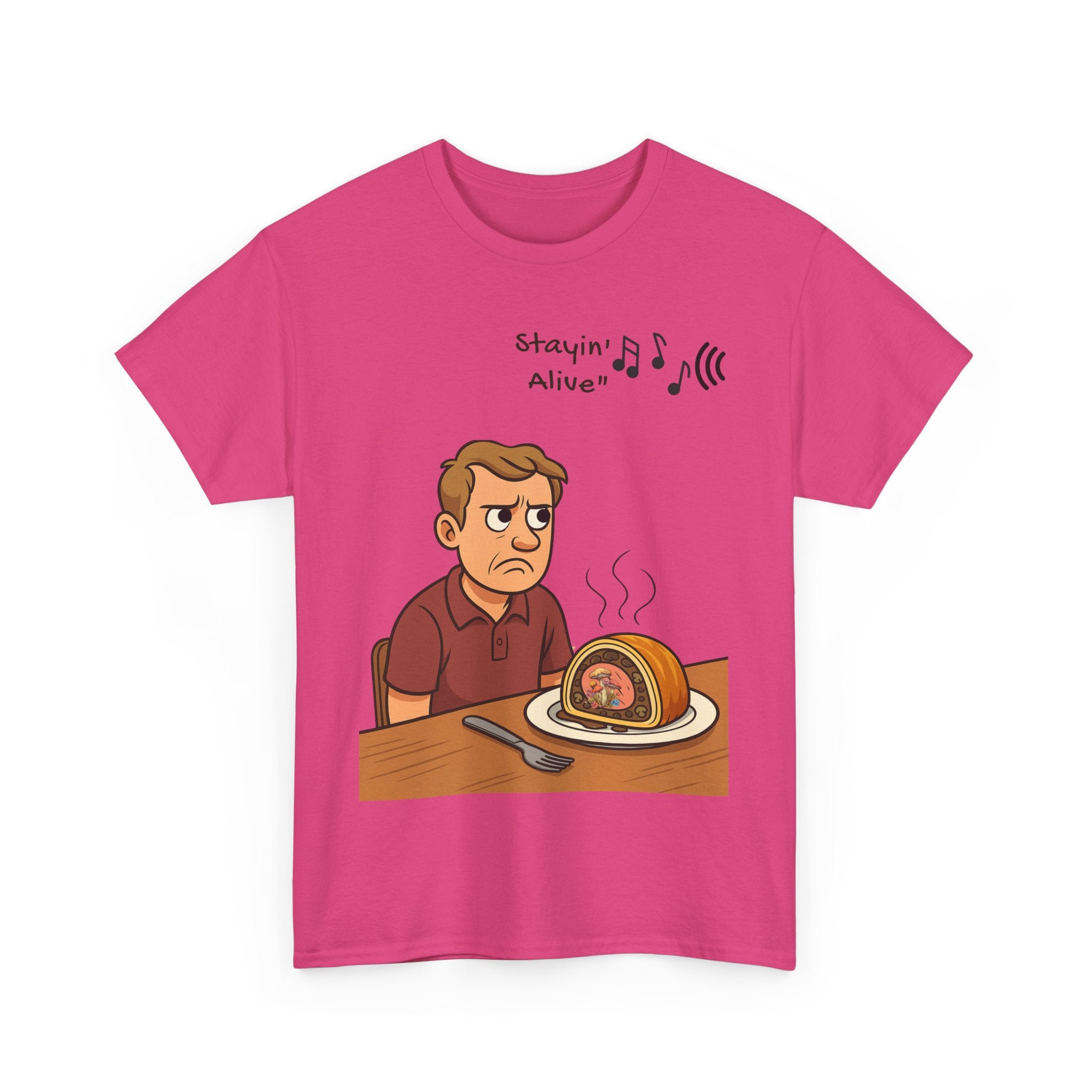 Stayin’ Alive Beef Wellington T- Shirt – A Killer Lunch with a Side of Bee Gees