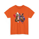 Kangaroo & Meat Pie Meets Llama & Ceviche Tee 🌎 Peru & Australia Fusion T-Shirt