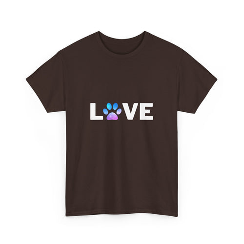 Love (Paw Print Design) Unisex T-Shirt