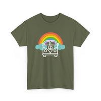 Rainbow Peace VW Kombi T-Shirt – Celebrate Love and Unity