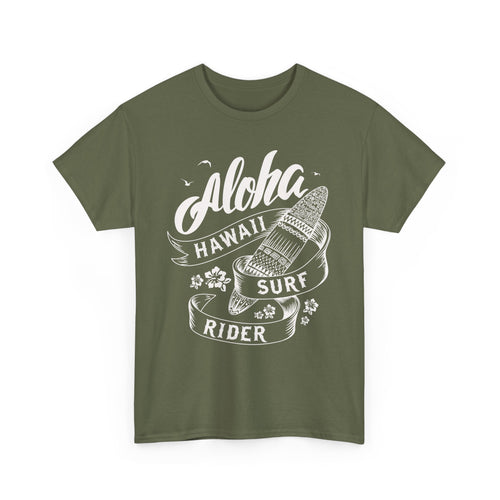 Aloha Hawaii Surf Rider T-Shirt – Ride the Waves in Style