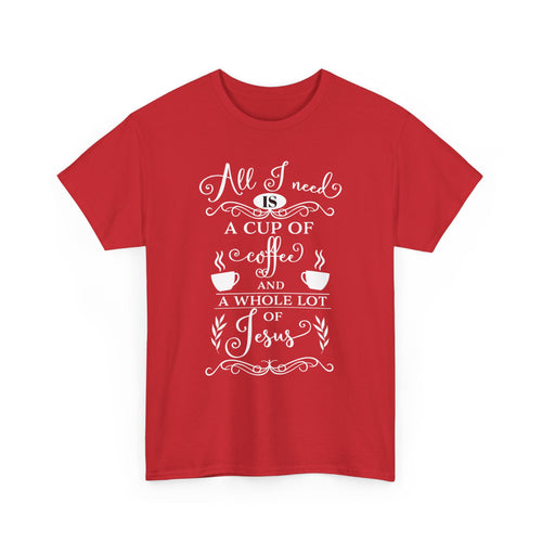 Coffee & Jesus T-Shirt – Faith & Caffeine Lover Tee