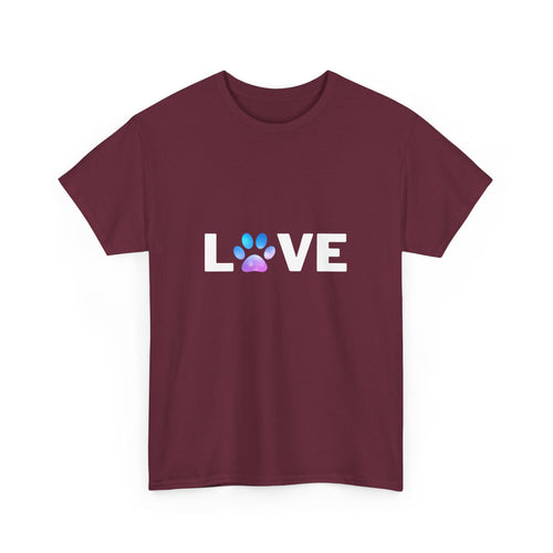 Love (Paw Print Design) Unisex T-Shirt
