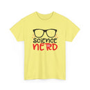 Science Nerd T-Shirt | Fun Design with Black-Rimmed Glasses