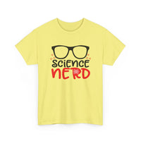 Science Nerd T-Shirt | Fun Design with Black-Rimmed Glasses
