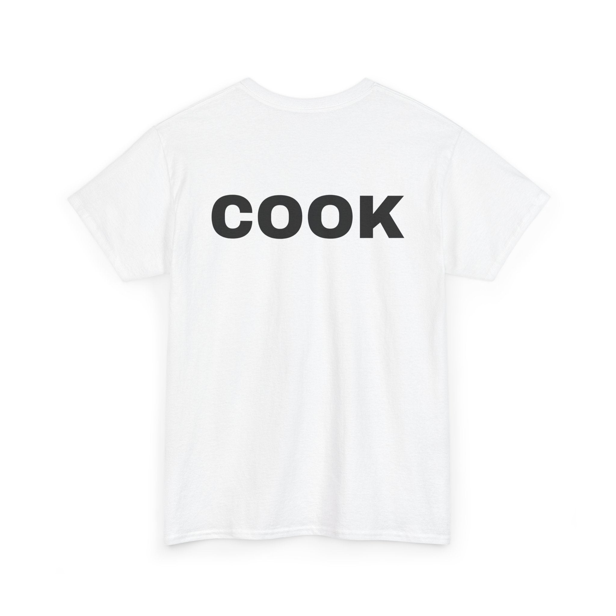 Cook T-Shirt | Professional or Backyard Kitchen Cook Back-Print Tee 🍳