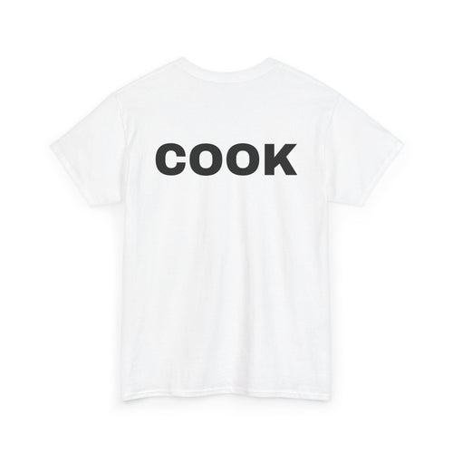 Cook T-Shirt | Professional or Backyard Kitchen Cook Back-Print Tee 🍳