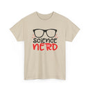 Science Nerd T-Shirt | Fun Design with Black-Rimmed Glasses