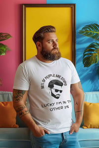 96% of People Are Stupid Funny T-Shirt | Unique Humor Tee