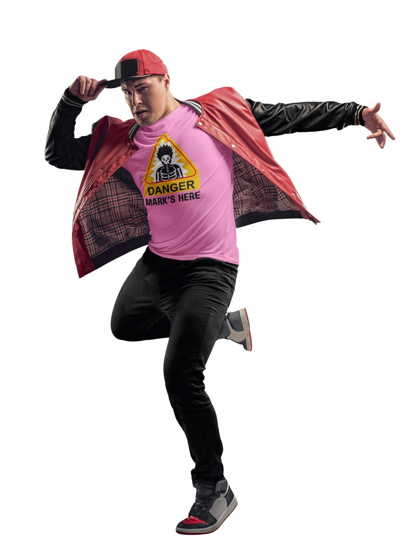 Danger, [Name]'s Here T-Shirt – Customizable Funny Design