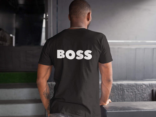 Boss T-Shirt with Back Print | Bold Statement Tee