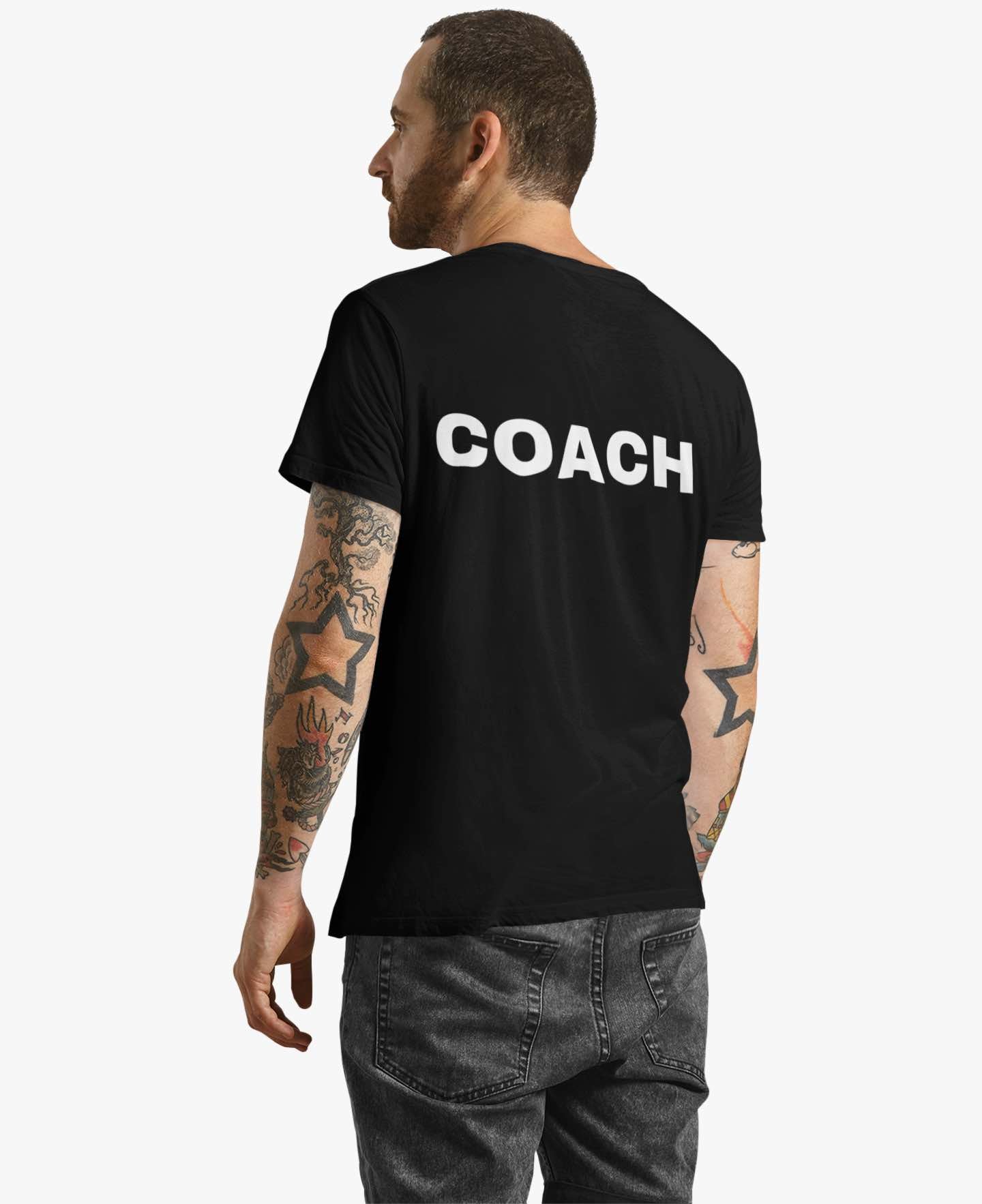 Coach T-Shirt – Unisex Back Design for Leaders
