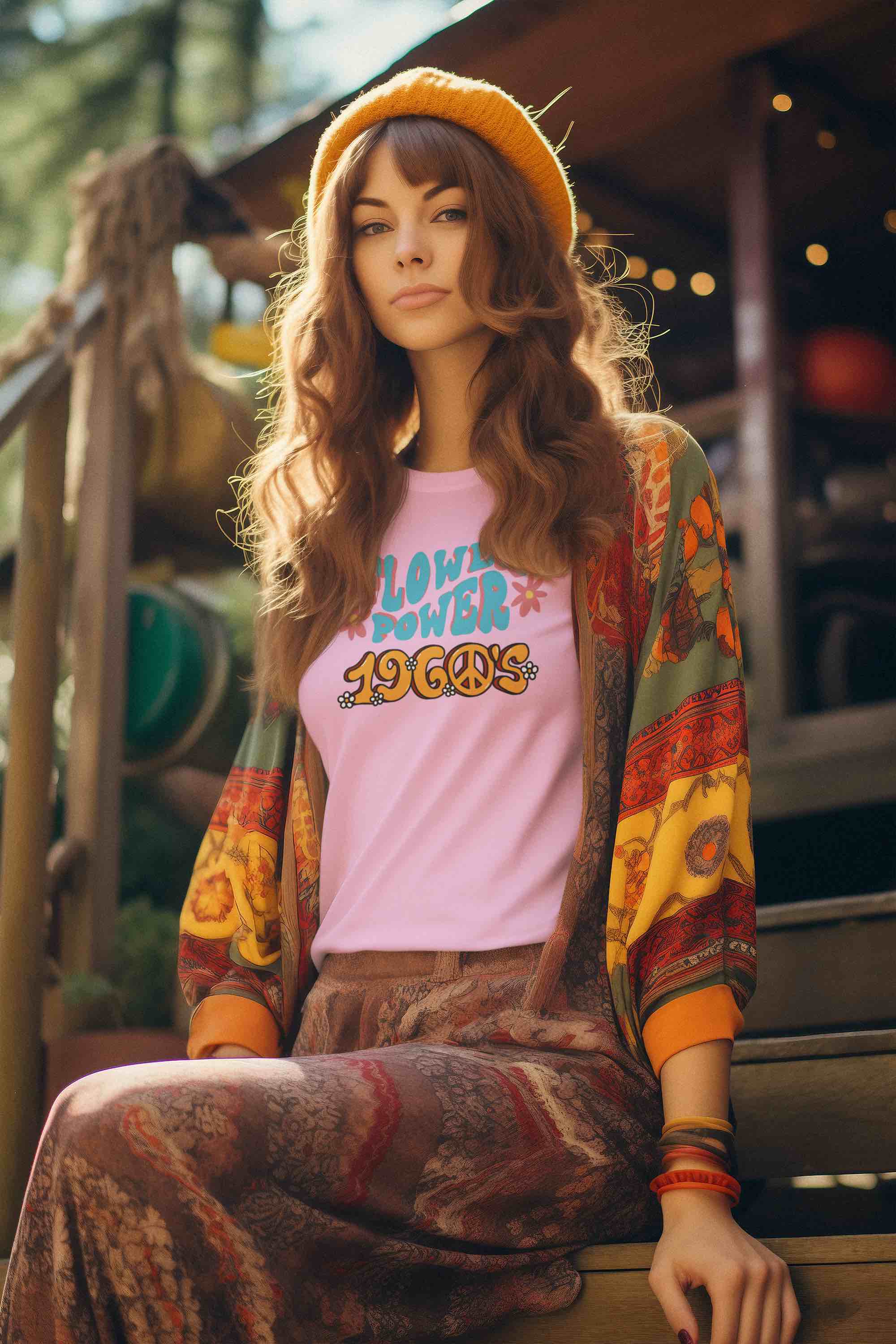 Flower Power T-Shirt – Embrace the 1960s Vibes