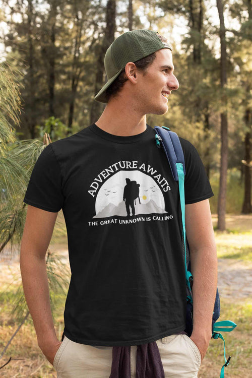 Adventure Awaits Hiking T-Shirt | Explore the Outdoors in Style