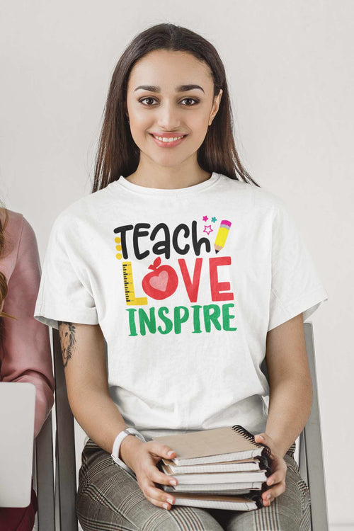 Teach Love Inspire T-Shirt | Empowering Teacher Tee