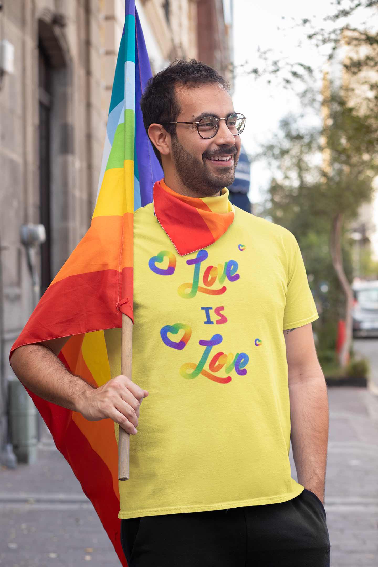 Love is Love Rainbow T-Shirt | Celebrate Pride and Equality