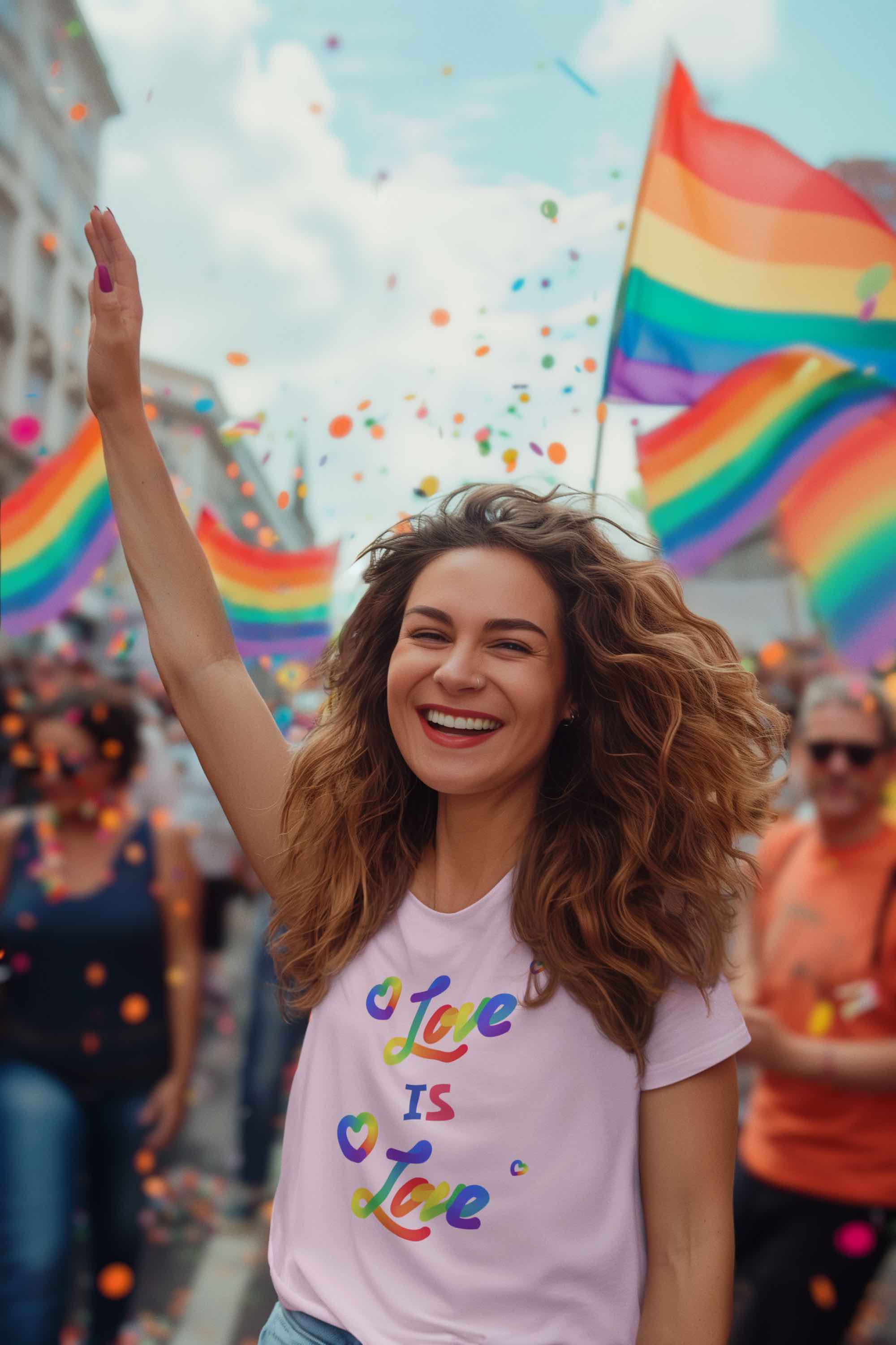 Love is Love Rainbow T-Shirt | Celebrate Pride and Equality