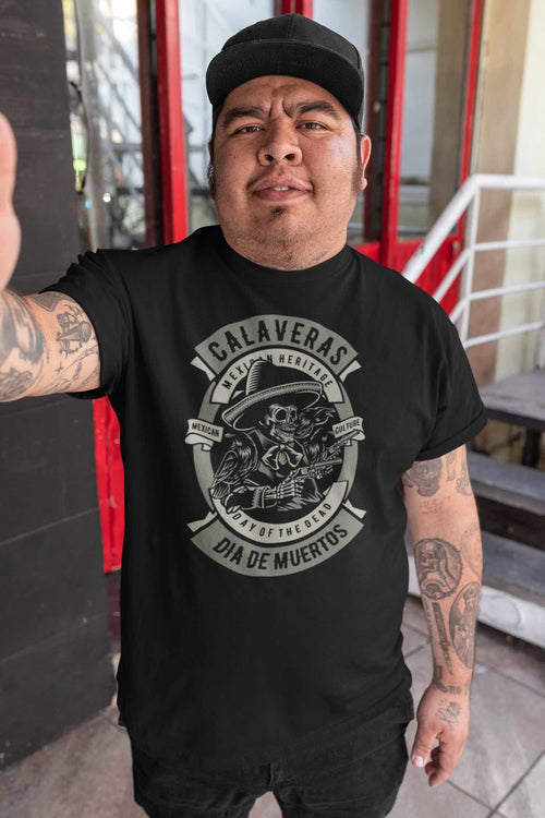 Calaveras Dia de Muertos T-Shirt – Celebrate Day of the Dead in Style
