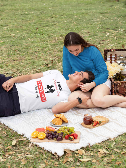 F**k Valentine's Day, I Love You Every Day, Heart Design T-Shirt