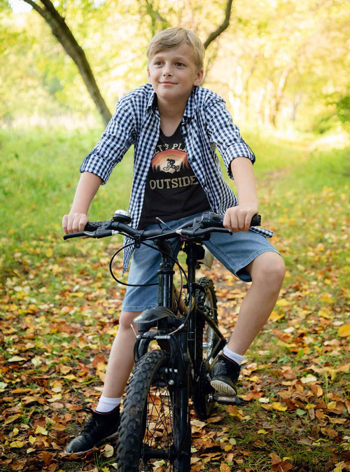 Let's Play Outside T-Shirt – BMX Stunt Rider Edition