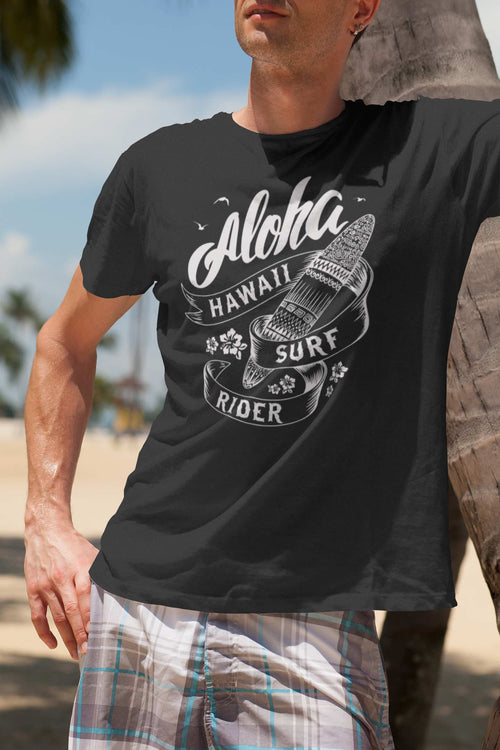 Aloha Hawaii Surf Rider T-Shirt – Ride the Waves in Style