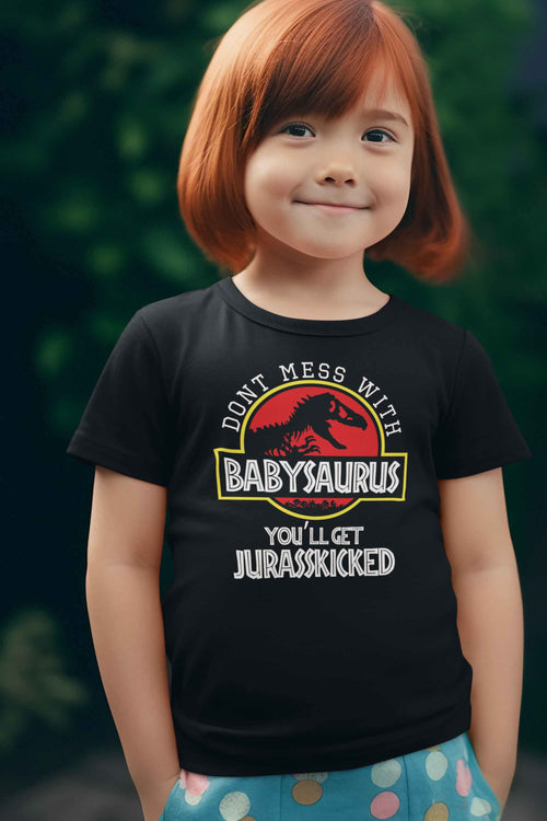 Don't Mess with Babysaurus T-Shirt | Funny Dinosaur Tee