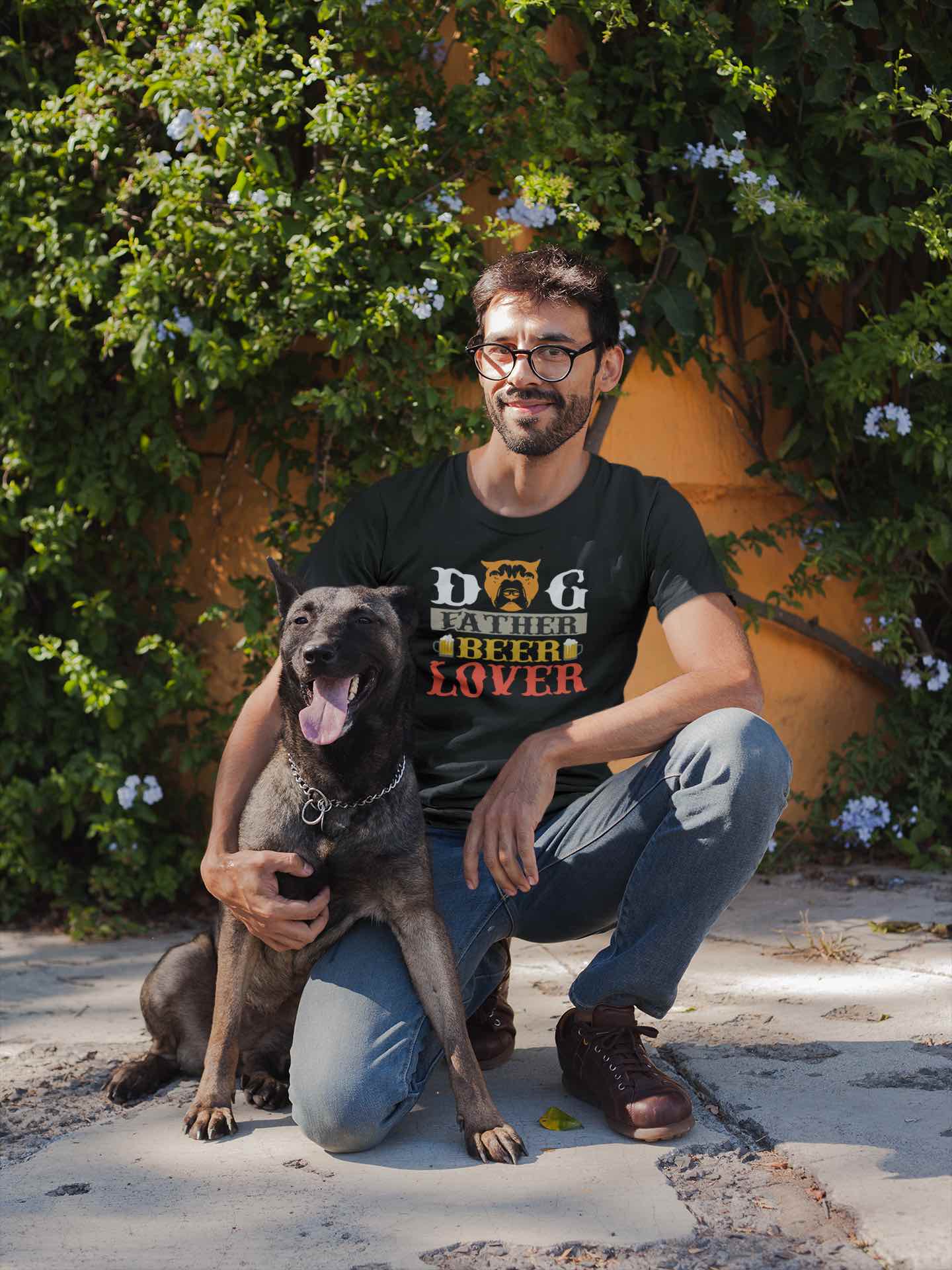 Dog Father & Beer Lover T-Shirt – Funny Pet & Beer Design