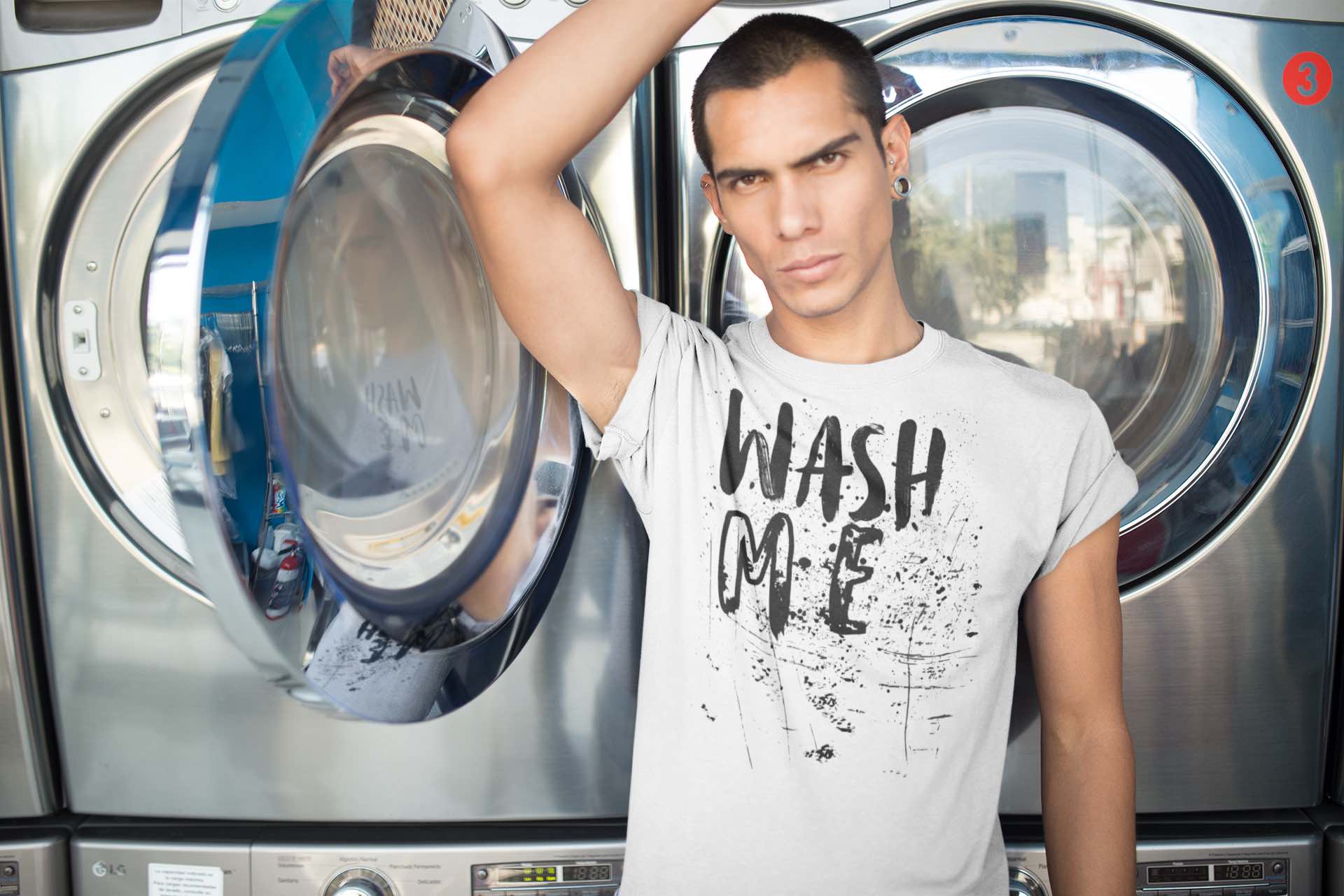 Wash Me T-Shirt – Funny Dirty Laundry Tee