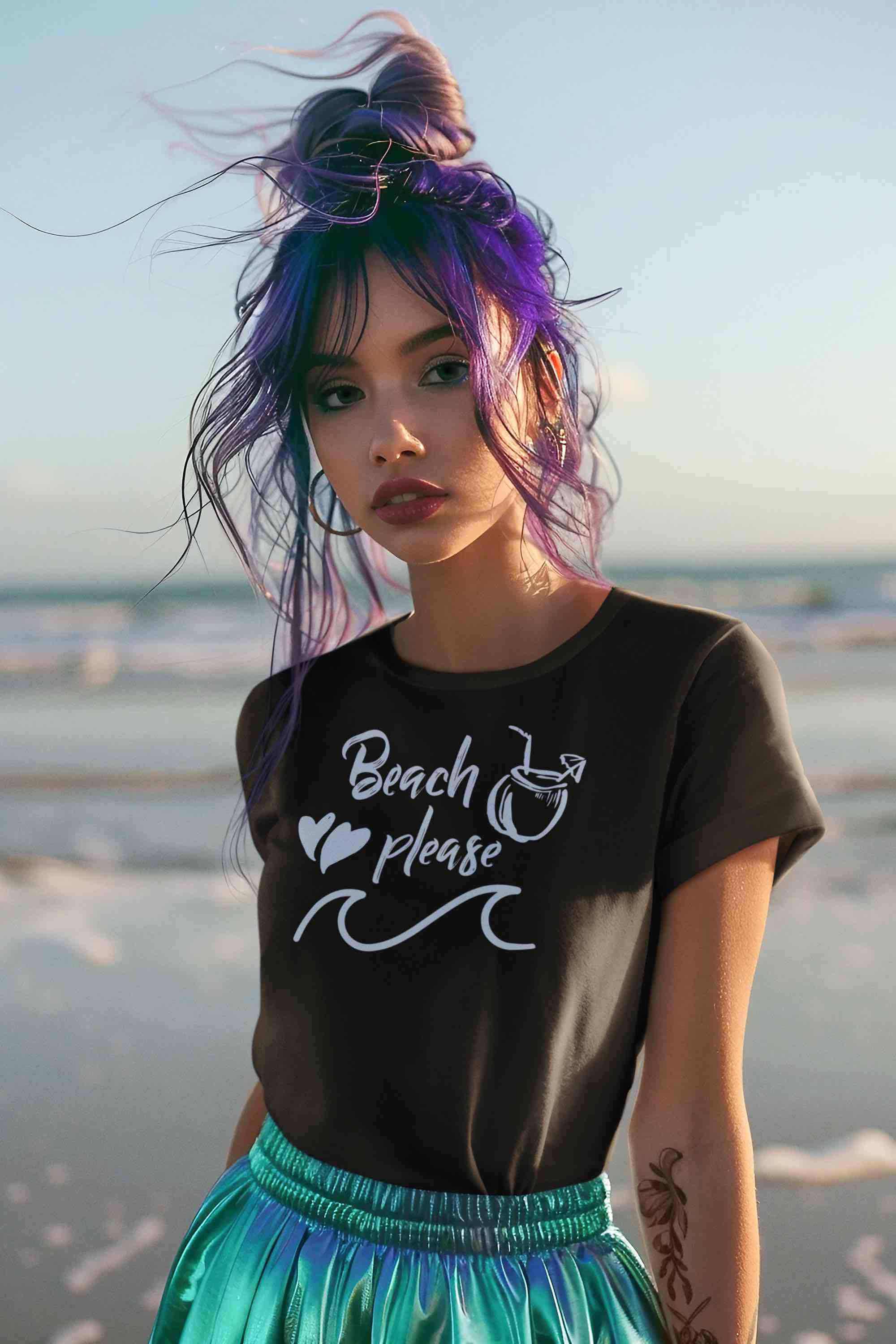 Beach Please T-Shirt – Fun Summer & Vacation Tee