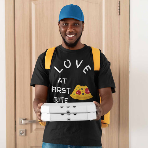 Love at First Bite T-Shirt – Pizza Lover Tee