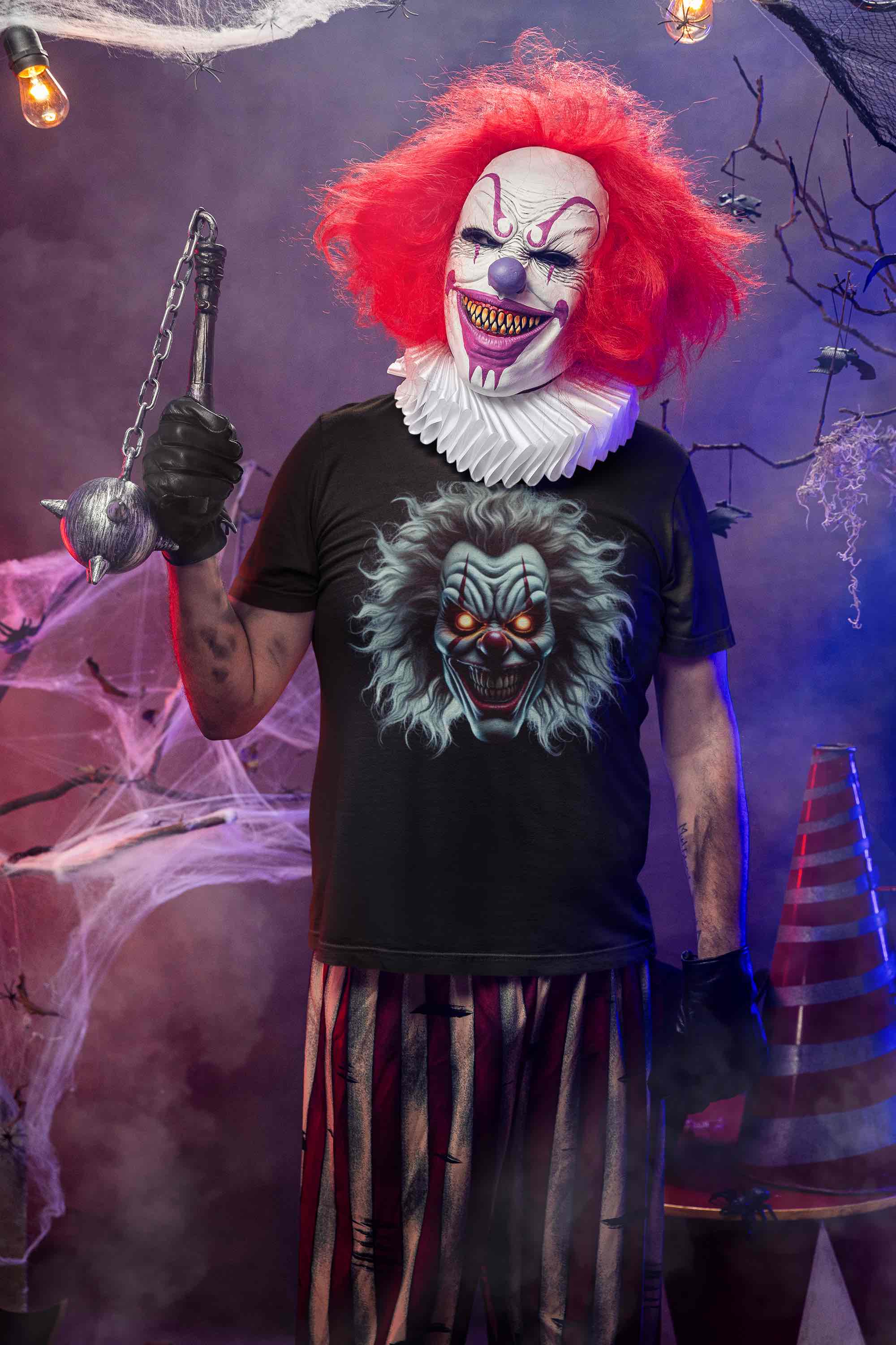 Scary Clown Face T-Shirt – Creepy & Bold Horror Tee