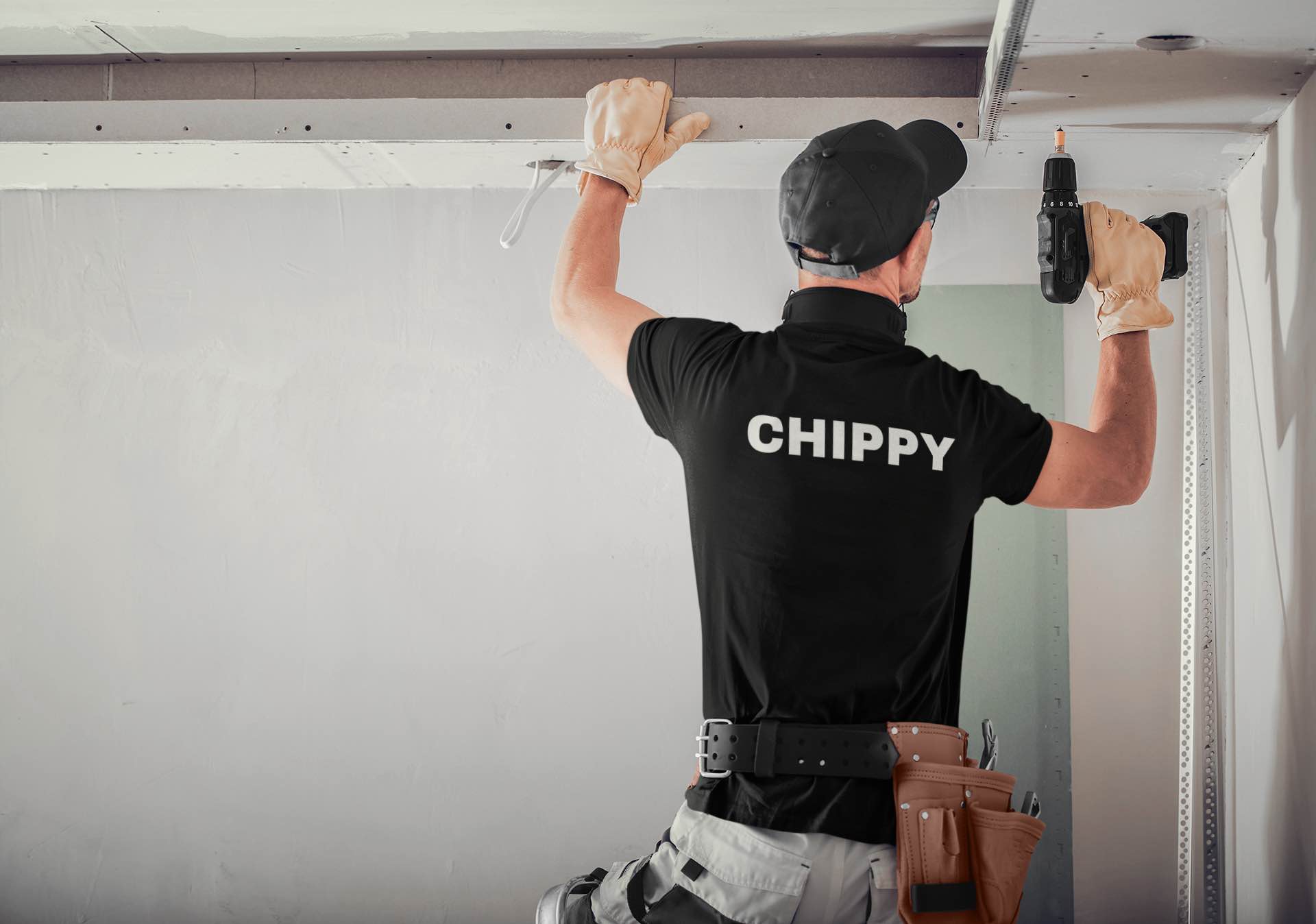 Chippy Unisex T-Shirt (Back Print) | Great Carpenter T-Shirt