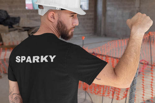 Sparky T-Shirt | Professional Electrician Workwear Tee ⚡