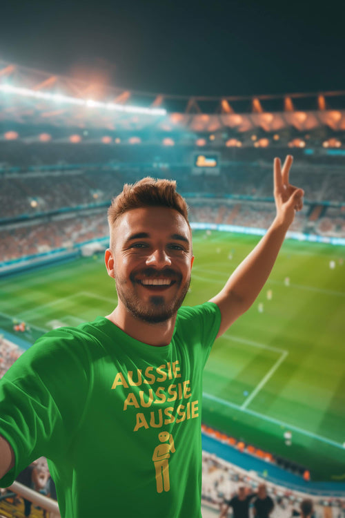 Aussie Aussie Aussie T-Shirt – Perfect for Sports Fans