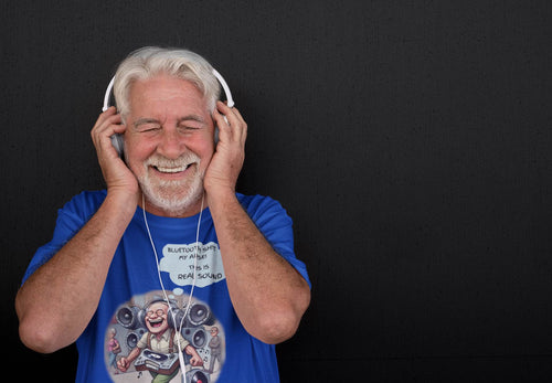 Bluetooth? Nah! This Is Real Sound | Funny Retro Audio T-Shirt