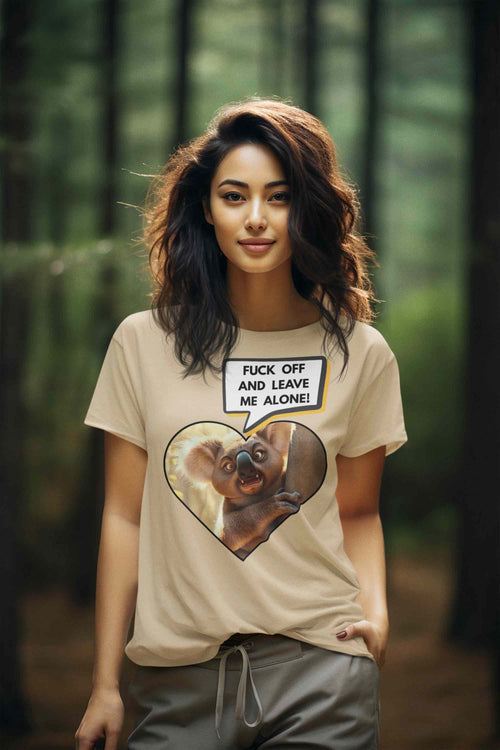 Angry Koala Fuck Off and Leave Me Alone T-Shirt – Bold Aussie Attitude