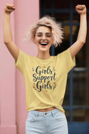 Girls Support Girls T-Shirt – Empowering Feminist Tee for Women  💪👭🌸