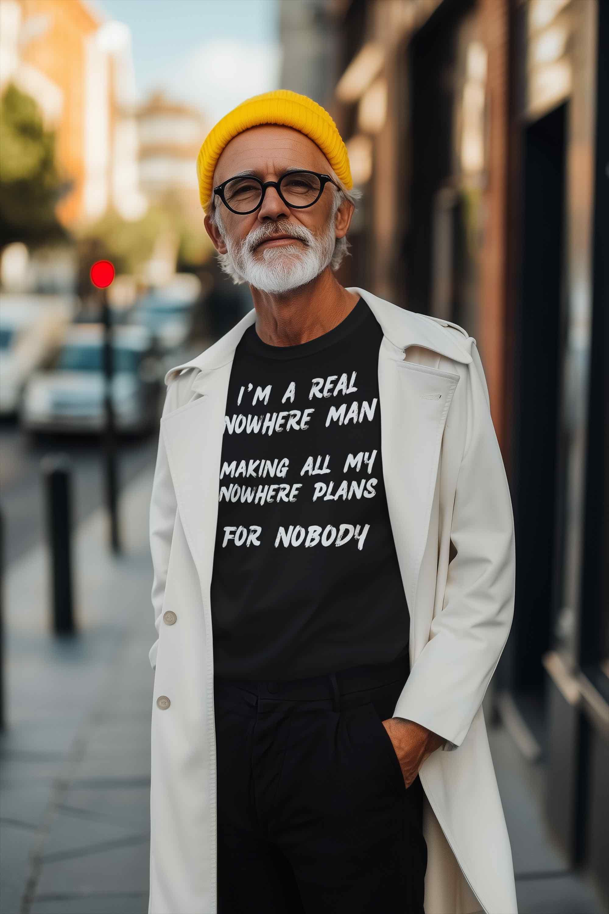 Nowhere Man T-Shirt – Beatles-Inspired Lyric Tee for Dreamers | T Shirt World Australia 🎸🖤👕