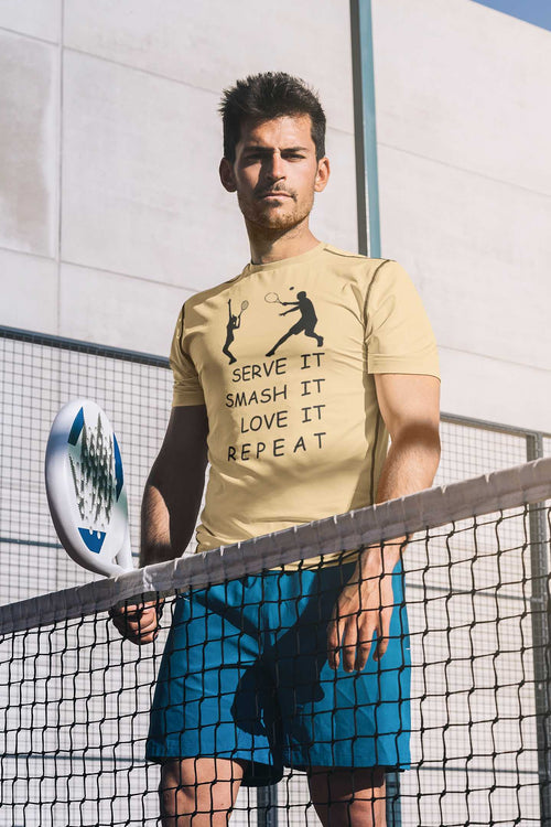 Serve It Smash It Love It Repeat T-Shirt – Funny Tennis Tee 🎾👕💥