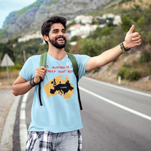 Yes, Australia Is Really That Big T-Shirt – Map Comparison Tee  🇦🇺🗺️👕