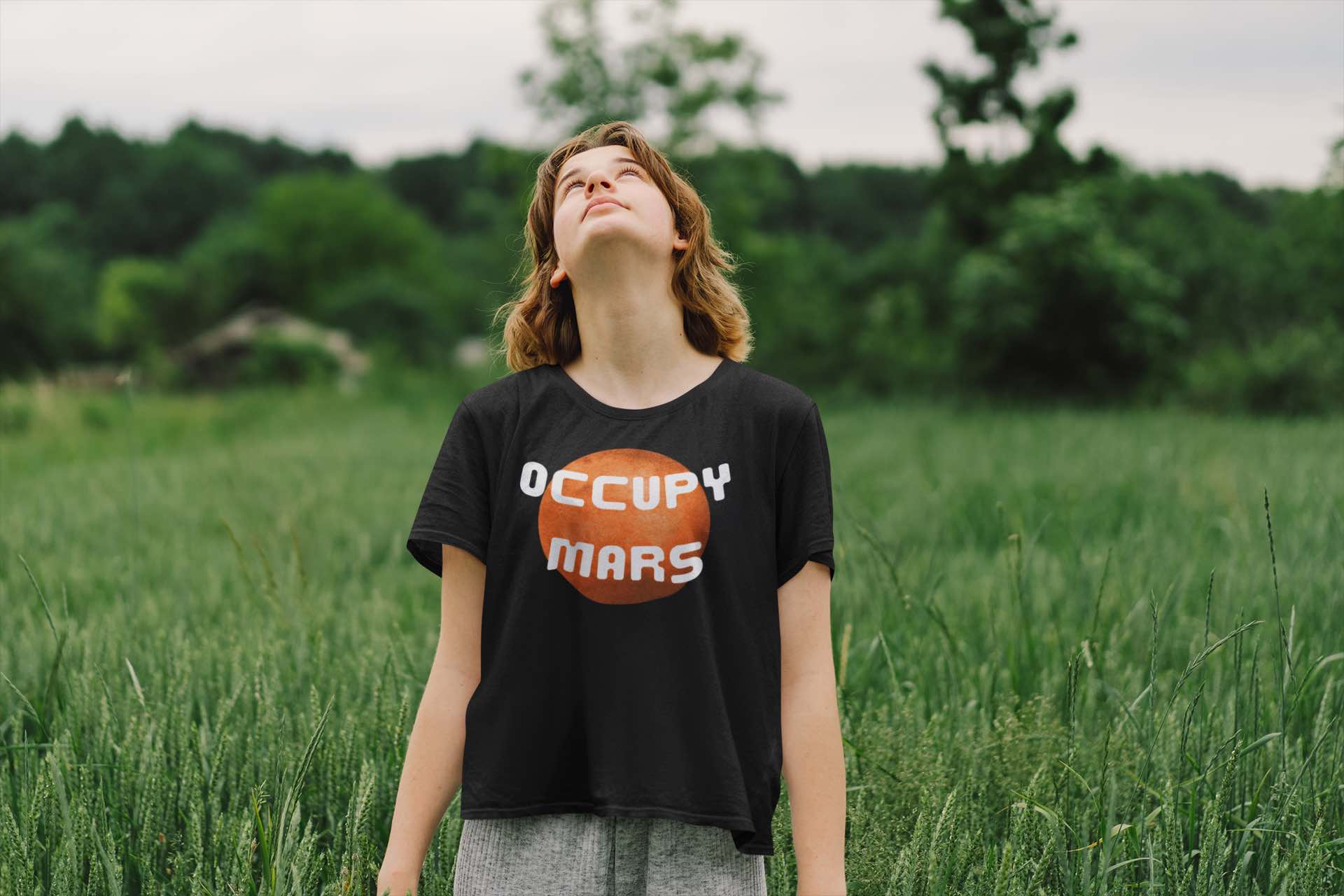 Occupy Mars T-Shirt – Bold Space & Sci-Fi Tee for Dreamers 🚀🪐👕