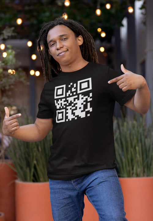 Mystery QR Code T-Shirt – Scan to Reveal the Hidden Message 👕😂