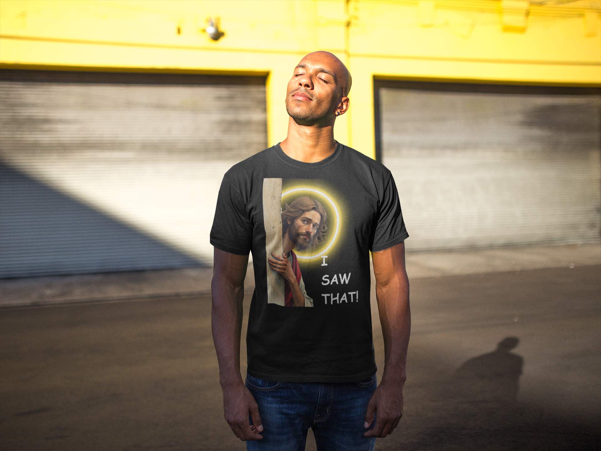 I Saw That! 😇 Funny Jesus T-Shirt | Humorous Faith Tee