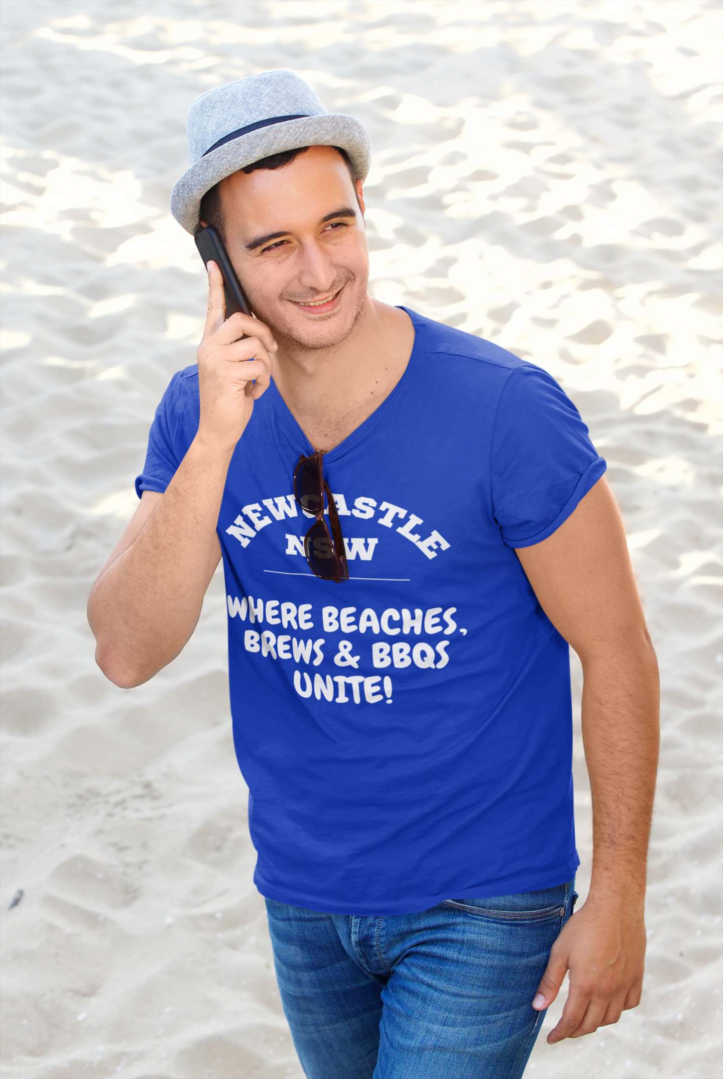 Newcastle NSW T-Shirt | Beaches, Brews & BBQ's Tee 🍻🇦🇺