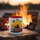 Off We Go, No Return Date Required - Caravan Coffee Mug 🚐 Colourful Accent Mug 11oz