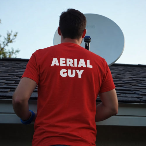 Aerial Guy T-Shirt | Pro Antenna & Rigger Workwear T-Shirt 📡